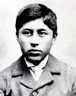 Retrato histórico del beato Ceferino Namuncurá cuando era joven